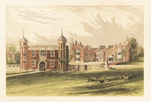 Charlecote, Warwick, Inglaterra. ,1880 (gravura) de Alexander Francis (after) Lydon