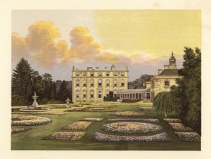Ditchley House and gardens, Oxfordshire, Inglaterra.