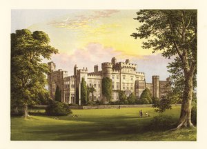 Castelo de Hawarden, Flintshire, País de Gales. de Alexander Francis (after) Lydon