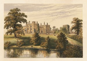 Castelo Ripley, Yorkshire, Inglaterra. ,1880 (gravura) de Alexander Francis (after) Lydon