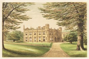 Thrybergh Park, Yorkshire, Inglaterra. 1880 (gravura)