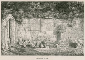 Abadia de Dryburgh, o altar-mor de Alexander Francis Lydon
