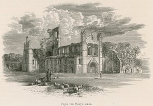 Kirkstall Abbey, do noroeste de Alexander Francis Lydon