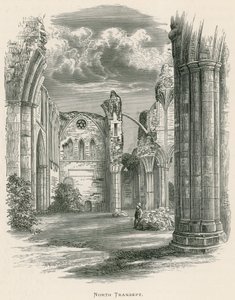 Melrose Abbey, North Transept de Alexander Francis Lydon