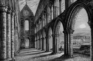 Nave Looking West, Abadia de Jedburgh, c1880, 1897 de Alexander Francis Lydon