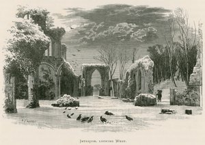 Netley Abbey, Interior, olhando para o oeste de Alexander Francis Lydon
