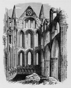 Transepto Norte, Abadia de Whitby, c1880, 1897 de Alexander Francis Lydon