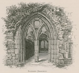 Abadia de Tintern, entrada da Sacristia de Alexander Francis Lydon