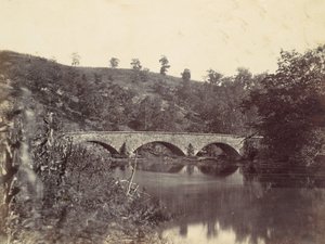 Ponte Antietam, na Sharpsburg e Boonsboro Turnpike, nº 1, setembro de 1862, 1862. de Alexander Gardner