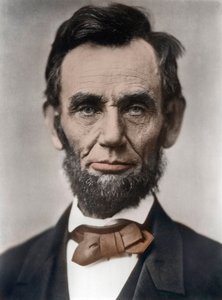 Retrato de Abraham Lincoln - Retrato de Abraham Lincoln (1809-1865) 16º Presidente dos Estados Unidos da América. Fotografia de Alexander Gardner