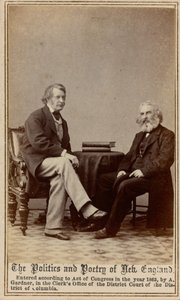 A política e a poesia da Nova Inglaterra, 1863 (foto) de Alexander Gardner