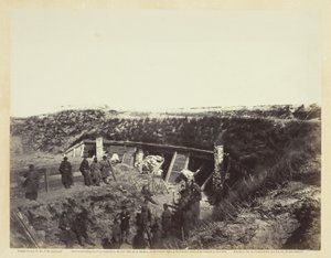 O púlpito, Fort Fisher, N.C., janeiro de 1865. de Alexander Gardner