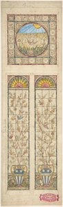 Projeto para um vitral, 1866-92. de Alexander Gibbs