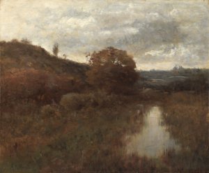 Paisagem e piscina de outono de Alexander Helwig Wyant