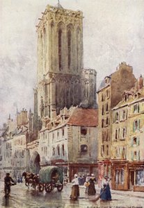 Caen, Igreja de St Jean (cor litho) de Alexander Henry Hallam Murray