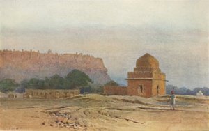Forte de Gwalior antes do nascer do sol, c1880 1905. de Alexander Henry Hallam Murray