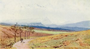 Os Alpes de Verona (cor litho) de Alexander Henry Hallam Murray
