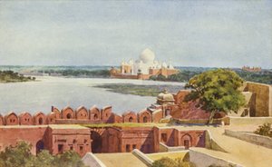 O Taj do forte, Agra de Alexander Henry Hallam Murray