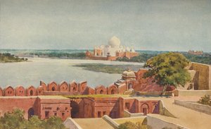 O Taj do forte, Agra, c1880 1905. de Alexander Henry Hallam Murray