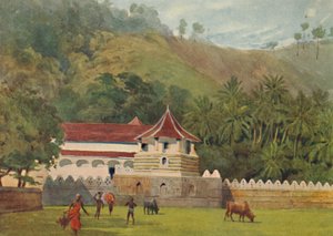 O templo do dente, Kandy - Exterior, c1880 1905. de Alexander Henry Hallam Murray