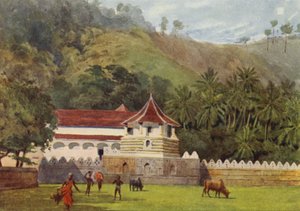 O templo do dente, Kandy, Exterior