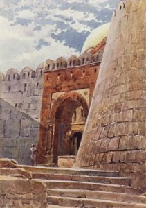 A Tumba de Tughlak Shah (cor litho) de Alexander Henry Hallam Murray