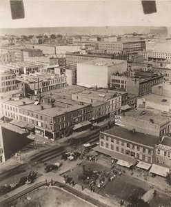 Veja o nordeste da cúpula do tribunal em Chicago, 1858