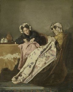 Duas senhoras na sua costura de Alexander Hugo Bakker-Korff