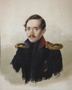 Retrato do poeta Mikhail Lermontov 1814-1841, 1839