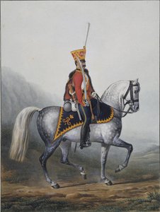 Soldado do Regimento Hussar dos Guardas da Vida, 1817-1824