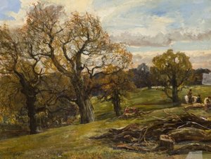 Cadzow Forest, c.1860 (óleo sobre tela)
