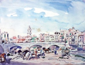 Gerona (aquarela) de Alexander Joshua Caleb Bryce