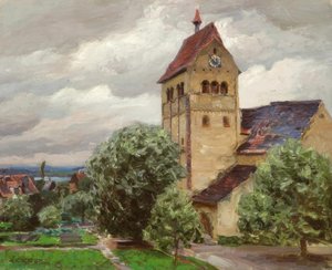 Reichenau, Marienmünster - Pintura de Alexander Koester
