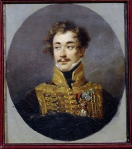 Retrato do Conde Alexander Olsufyev (1790-1853). (Retrato do Conde Alexander Olsufyev). Pintura de Alexander (Alexandre) Molinari (1772-1831), óleo sobre tela
