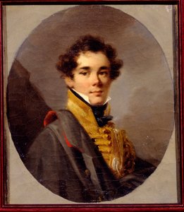 Retrato do Conde Vasily Olsufyev (1796-1858). Pintura por Alexander (Alexander) Molinari (1772-1831), óleo sobre tela