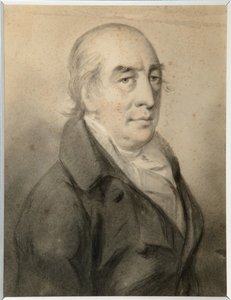 Retrato do Conde Grigory Alexeyevich Shcherbatov (1735-1810) - Molinari, Alexander (1772-1831) - Sanguine, giz preto e branco sobre papel - 29,8x23 - State Art Museum of Republic Tatarstan, Kazan