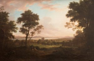 Castle Huntly, c.1800 (óleo sobre tela) de Alexander Nasmyth