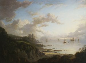 Castelo de Culzean do norte com Ailsa Craig, c.1816