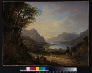 Loch Doon, Ayrshire, antes de 1840 de Alexander Nasmyth
