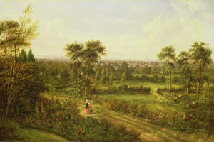 Vista, de, londres, de, dinamarca, colina de Alexander Nasmyth