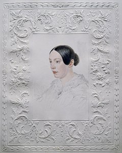 Retrato de Adelaida Alexandrovna Senkovskaya 1800-1858, née Baronesa von Rahl, final da década de 1840
