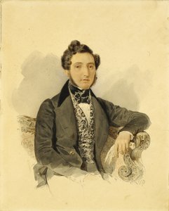 Retrato de Nikolay Mikhaylovich Donaurov 1806-1849, 1830s
