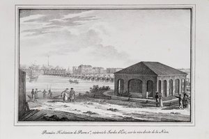 Cabine de Peter the Great Series Vistas de São Petersburgo, década de 1820