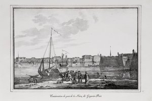 O cais Petrovsky em São Petersburgo, o chamado lutador Gagarinsky Series Views of Saint Petersburg, 1820s