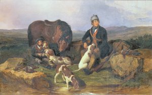 Tiro ao galo silvestre, 1848 de Alexander Rolfe