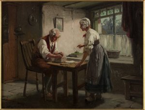 Um presente para a frente (óleo sobre tela) de Alexander Rosell