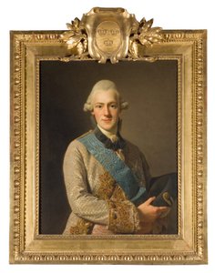 Duque Fredrik Adolf, (1750-1803), irmão de Gustavo III, príncipe da Suécia de Alexander Roslin