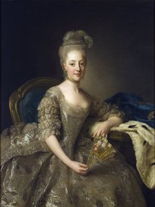 Hedwige-Elisabeth-Charlotte de Schleswig-Holstein-Gottorp - Retrato de Hedwig Elisabeth Charlotte de Holstein Gottorp (1759-1818) - Pintura de Alexander (Alexandre) Roslin (1718-1793) de Alexander Roslin