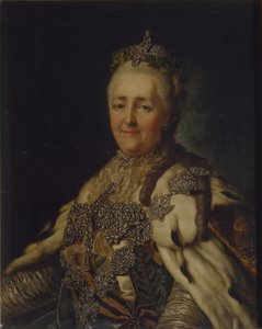 Retrato da imperatriz Catarina II 1729-1796 de Alexander Roslin