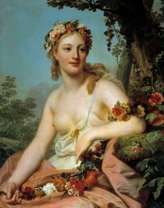 A Flora da Pintura de Ópera de Alexandre Roslin (1718-1793) Sol do século XVIII. 0,72x0,91 m Bordeaux, Musee des Beaux Arts